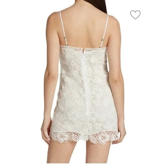 RAG & BONE ALEAH CROCHET V-NECK MINI DRESS NWT, SIZE 12